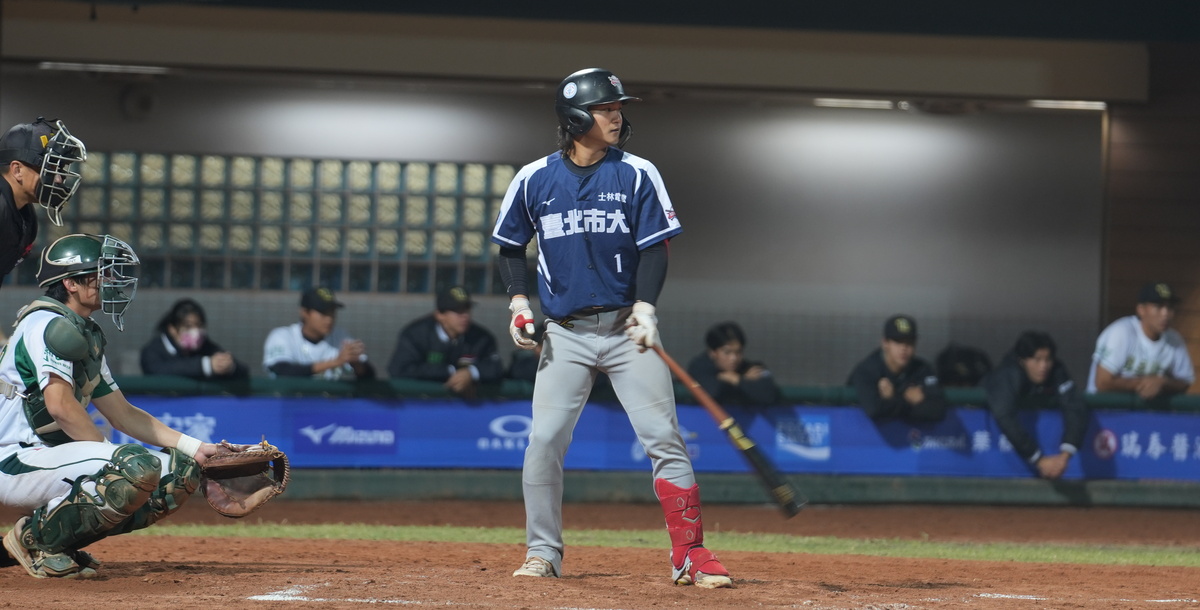 北市大外野手戴伯丞決賽表現優異。攝/陳佑嘉