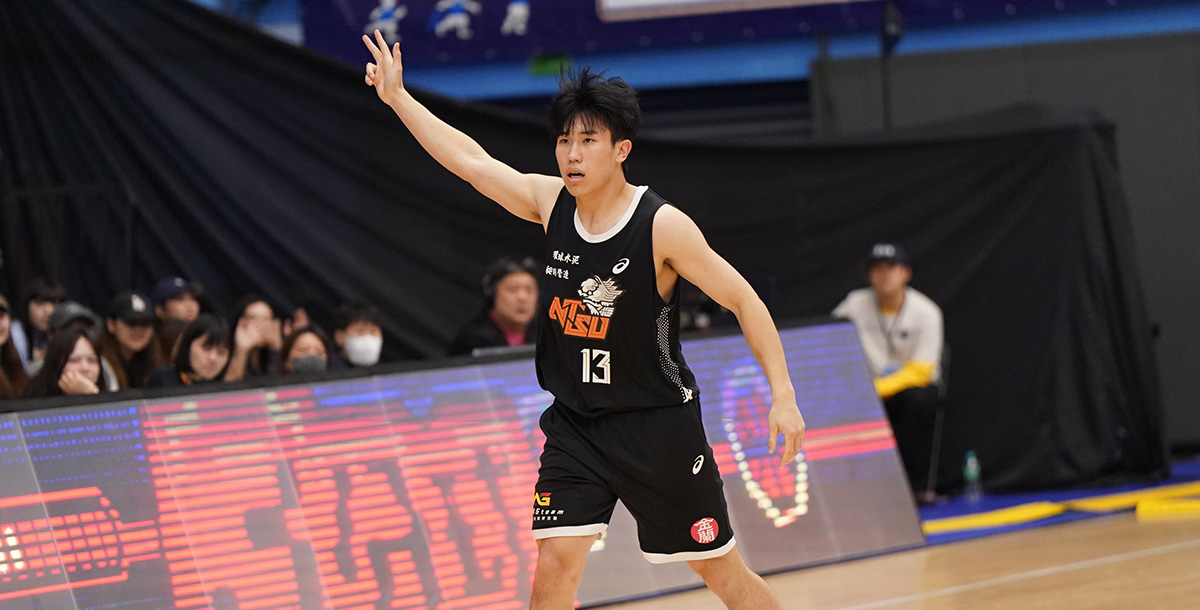 國立體大張祐瑋拿下15分為全隊最高。攝/大專體總