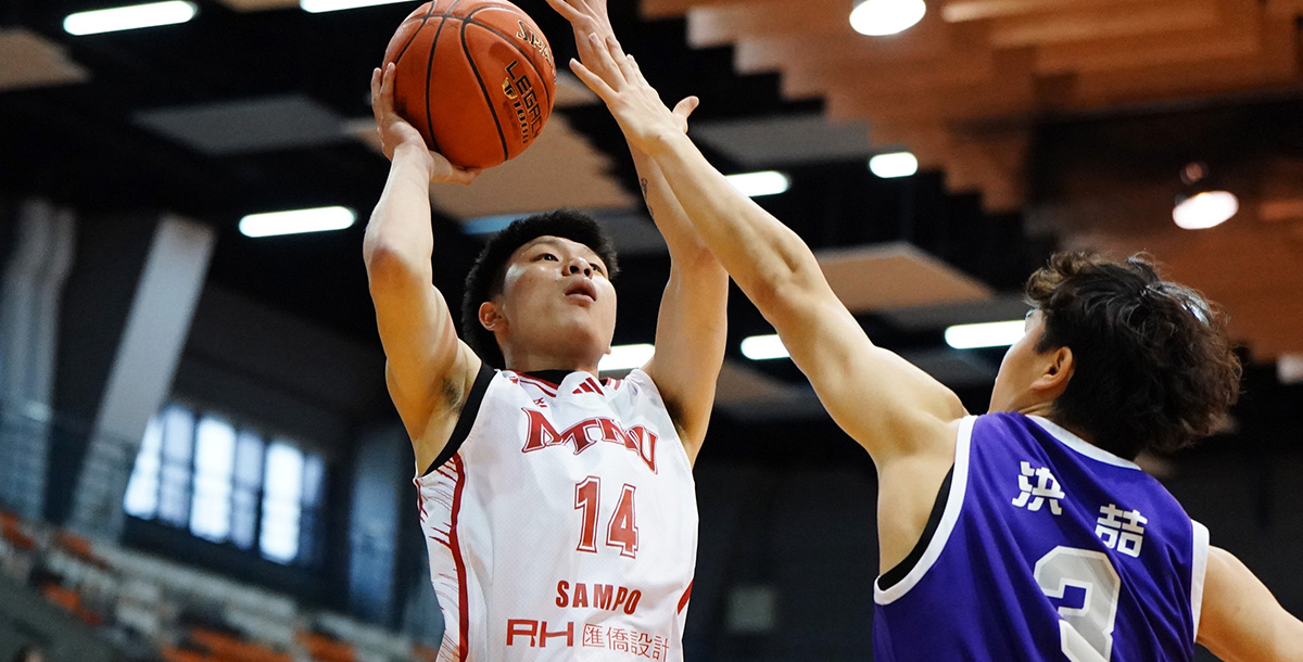 臺師莊政隆18分13籃板15助攻，單季第3度大三元。攝/大專體總