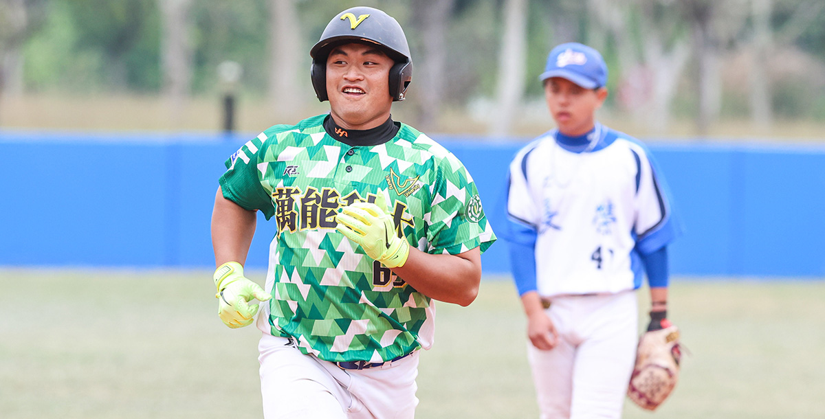 萬能科大張程皓全壘打。攝/大會