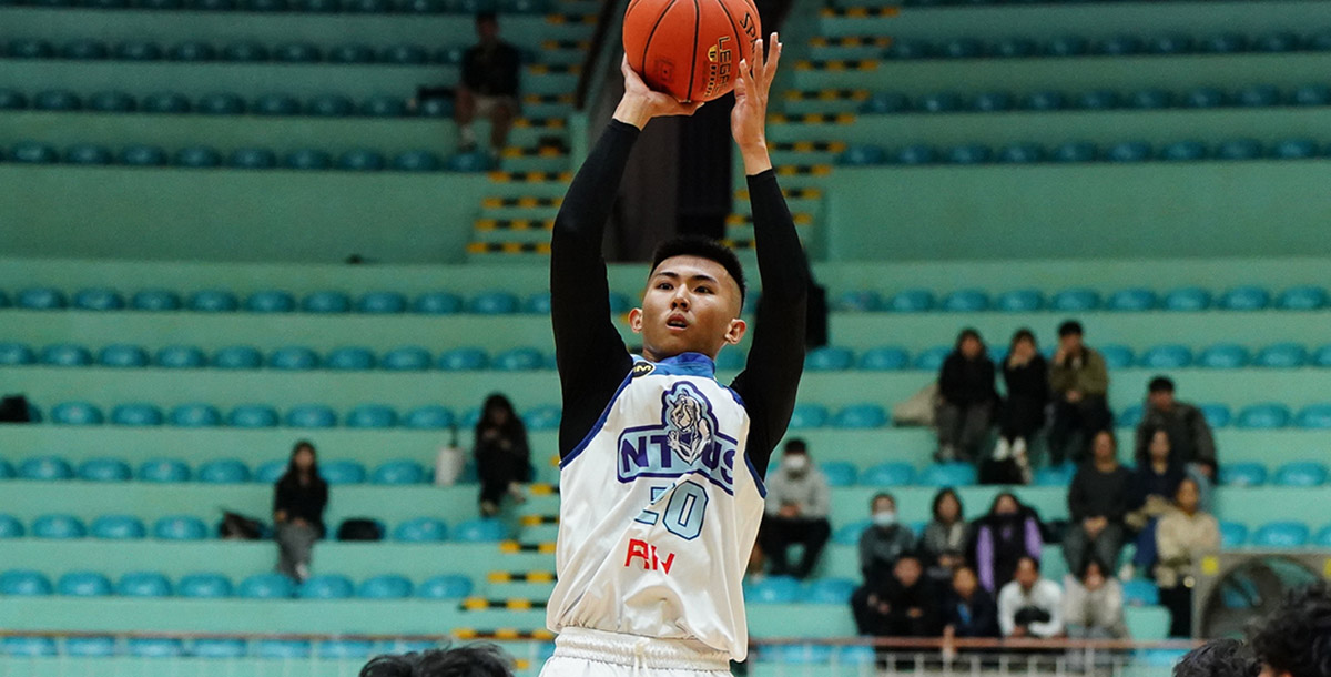 臺灣體大王禹承攻下全場最高22分，外帶8籃板6助攻3抄截。攝/大專體總