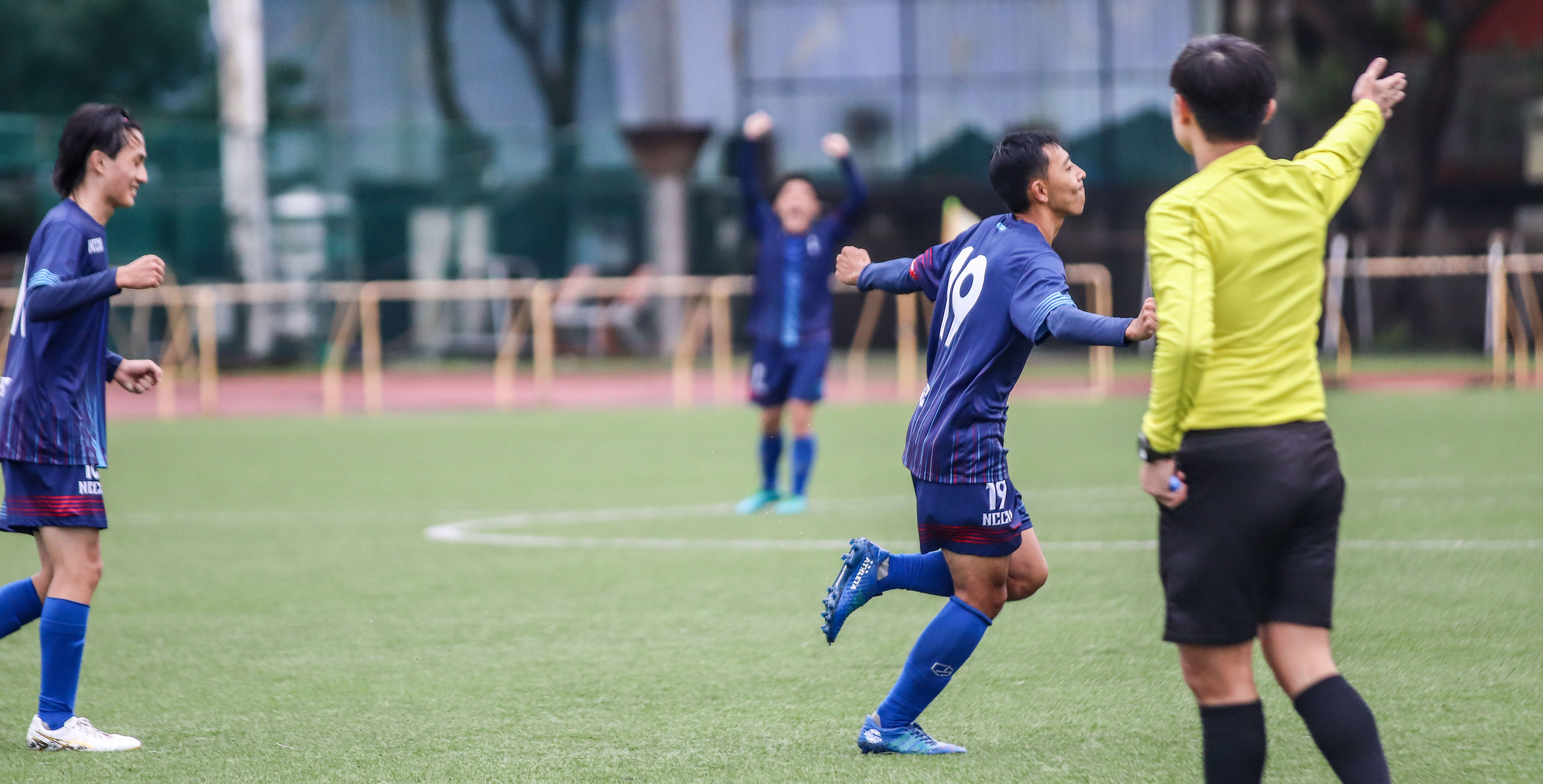 高木佑太郎點球破網，奠定勝基。攝/許甄玲