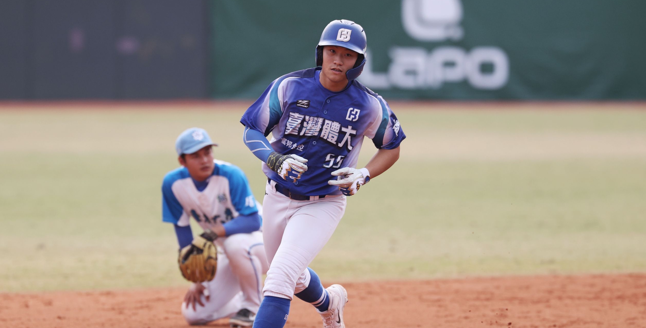 臺灣體大陳柏儒3分打點全壘打，本場勝利打點。攝/大會