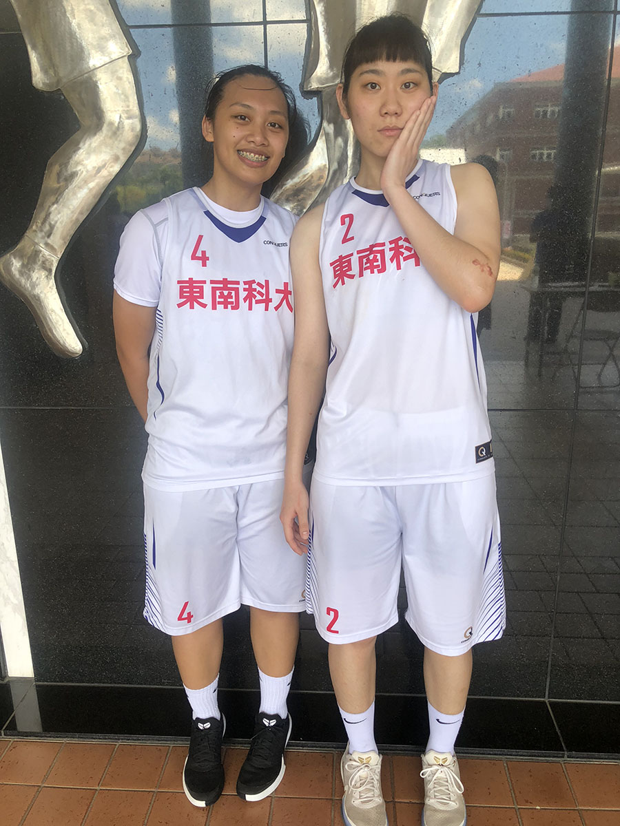 東南鎮隊「二人組」劉赫媞（左）、張文瀞從HBL南湖起已搭檔七年。