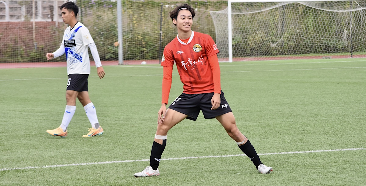 臺大李秉諾替補上陣後,為球隊踢進關鍵一球。攝/蔡佩璇