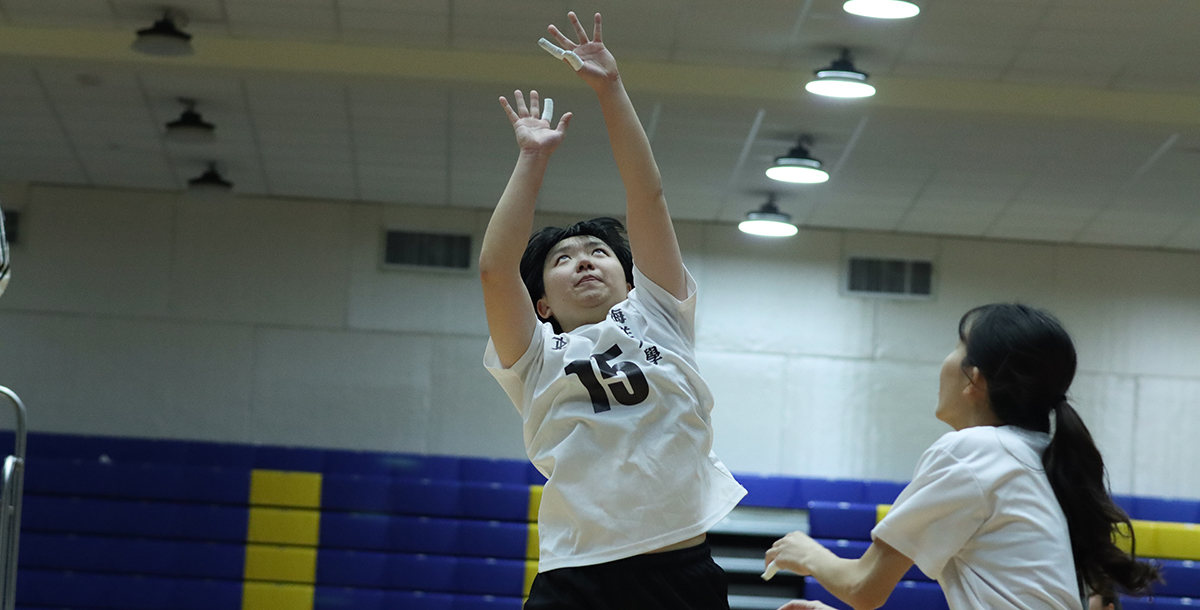 「博士級」舉球員蕭涵翊，享受與隊友在場上連結的感覺。攝/陶智翔