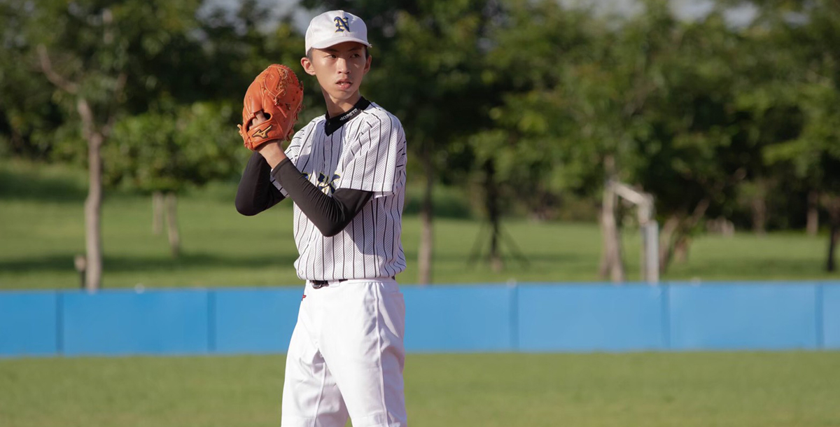 儘管接觸多項運動項目，陳為綸最喜歡的還是棒球。圖/陳為綸提供