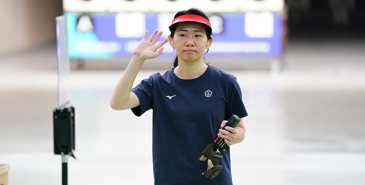 女子25公尺手槍中華隊陳俞如銀牌。攝/大專體總
