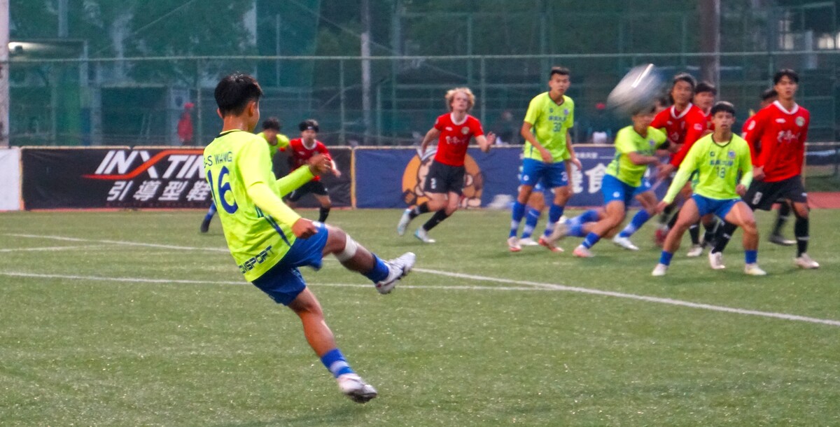屏大汪柏炘此戰率先破門，進攻表現精彩。攝/廖心瑀