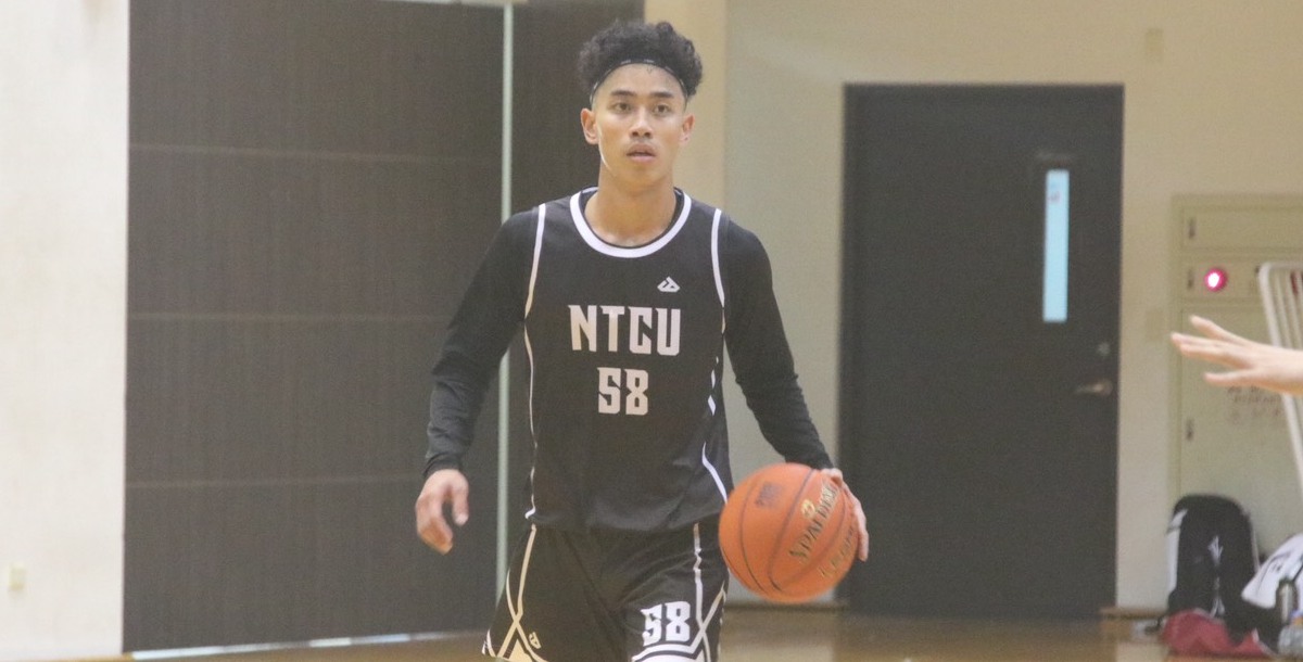 臺中教育大學陳毓澤為本場穩定發揮的球員。攝/楊翊筠