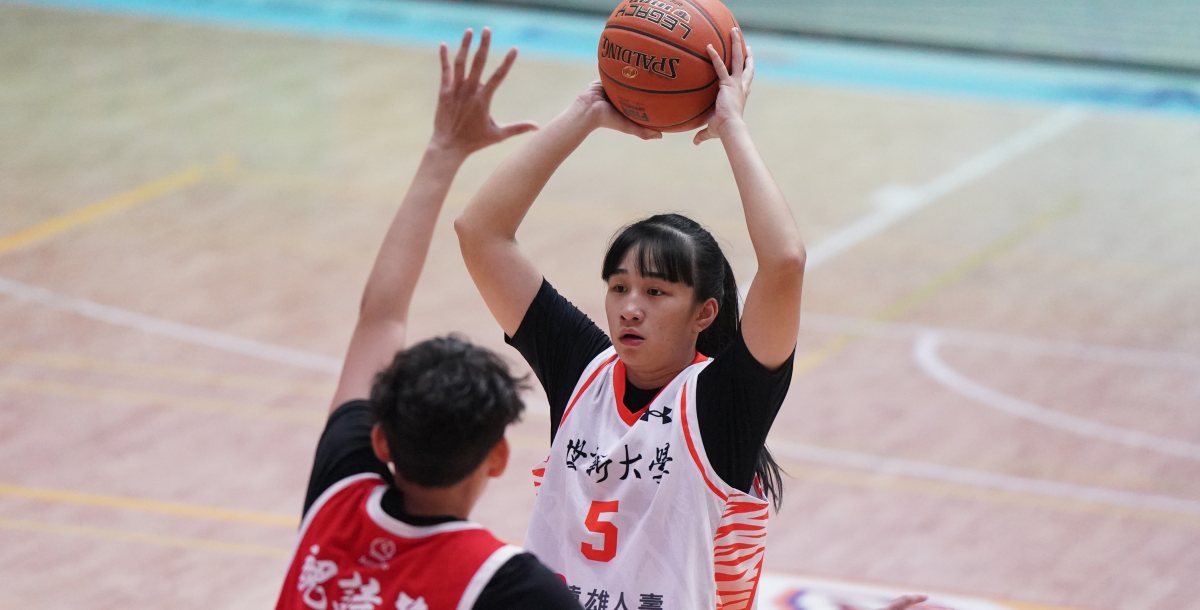 世新大學林映樺三分球9投中3得11分，兩項數據皆為初入UBA單場新高。攝/大專體總