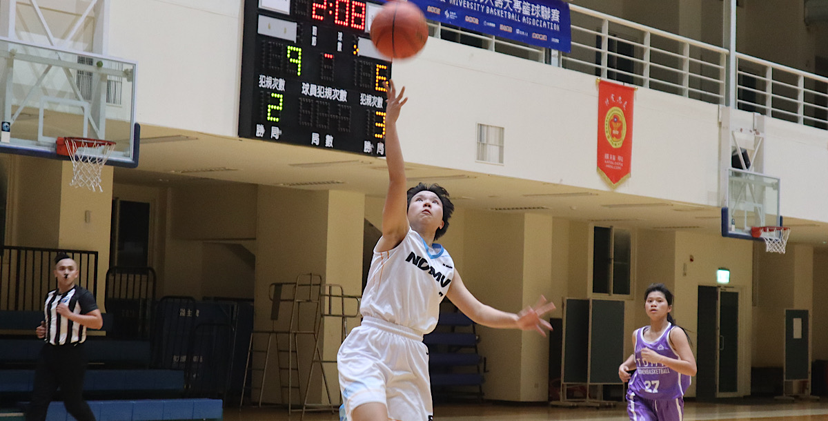 國防醫林泓儀今助隊進帳數分。攝/王朝麟