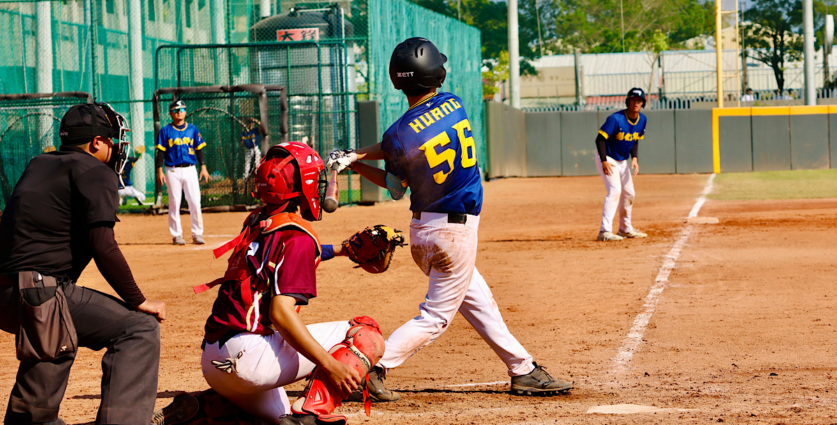彰師黃冠予本場擊出兩支長打帶有四分打點。