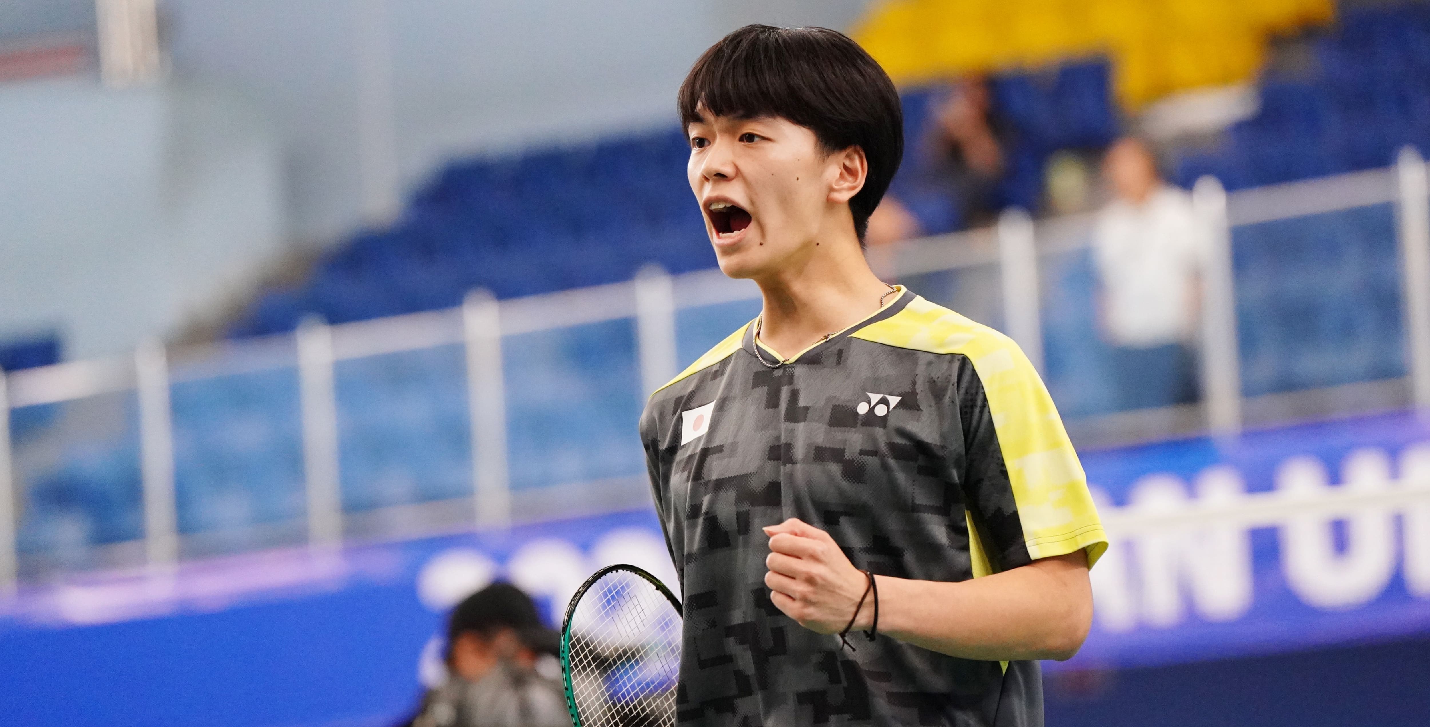 山田琉碧對地主選手郭冠麟印象最深。攝/大專體總
