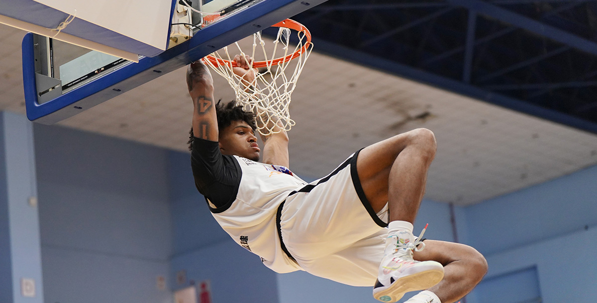 黎明學院泰力攻下全場最高30分22籃板。攝/大專體總