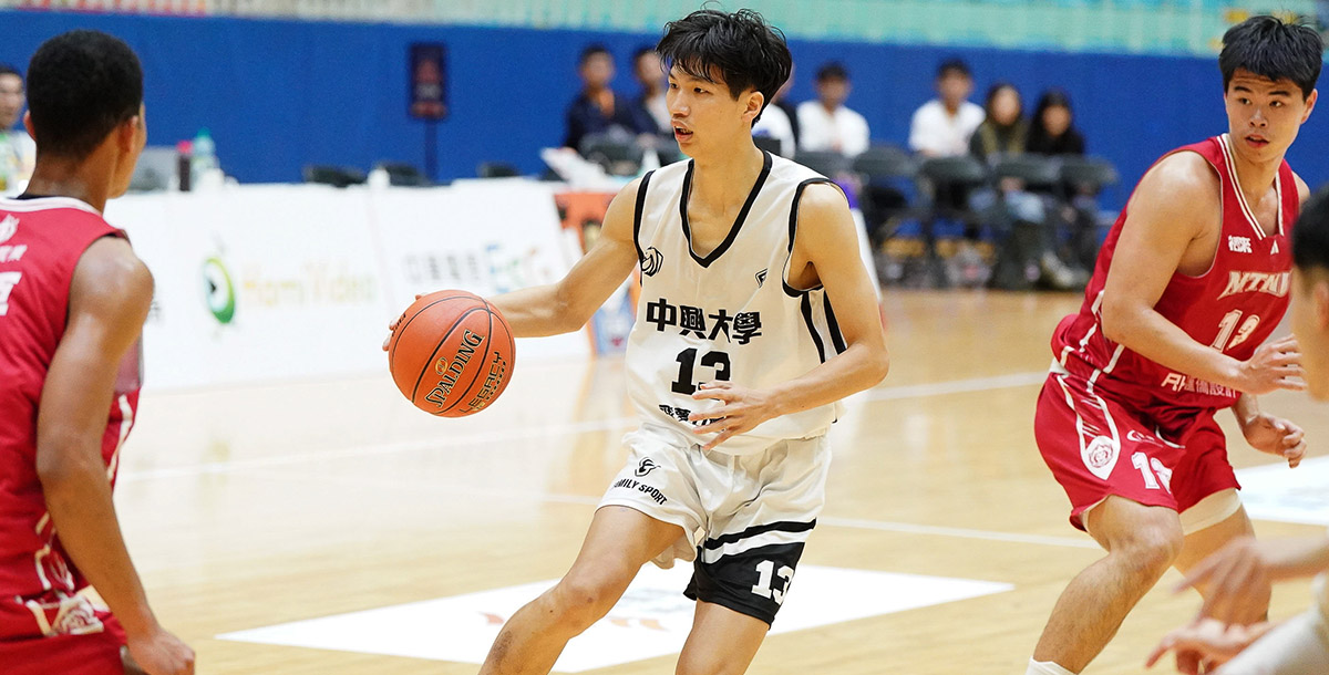 中興大學陳新翰拿下全場最高30分，外帶4抄截。攝/大專體總