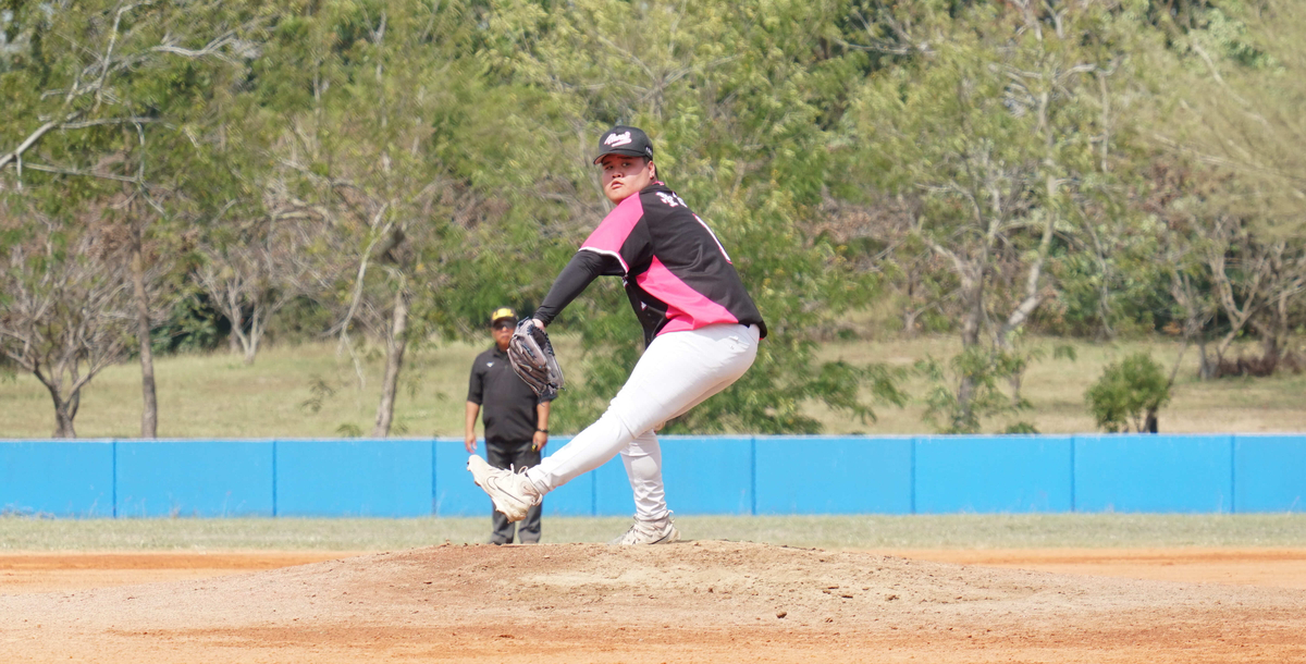 中華醫大投手陳柏佑繳出優質先發。攝/林昱丞