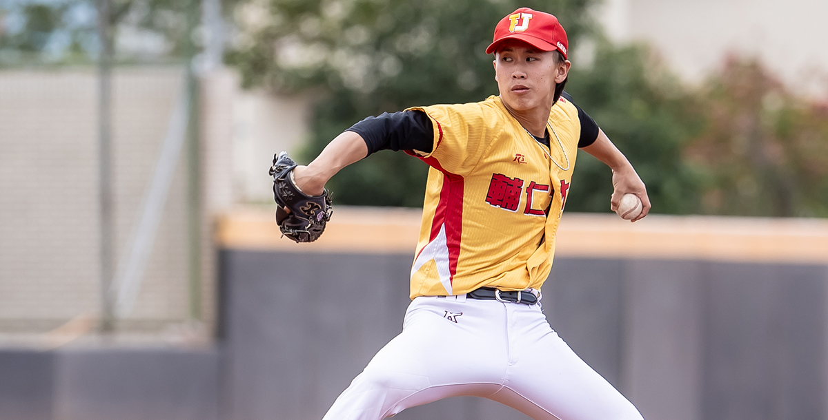 輔大左投蔡誥翔先發7局奪勝。攝/大會