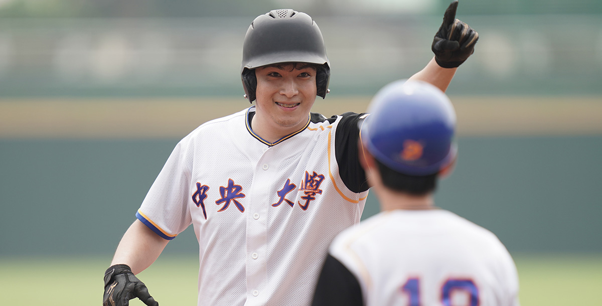 中央大學孟繁恩雙安雙打點。攝/大會