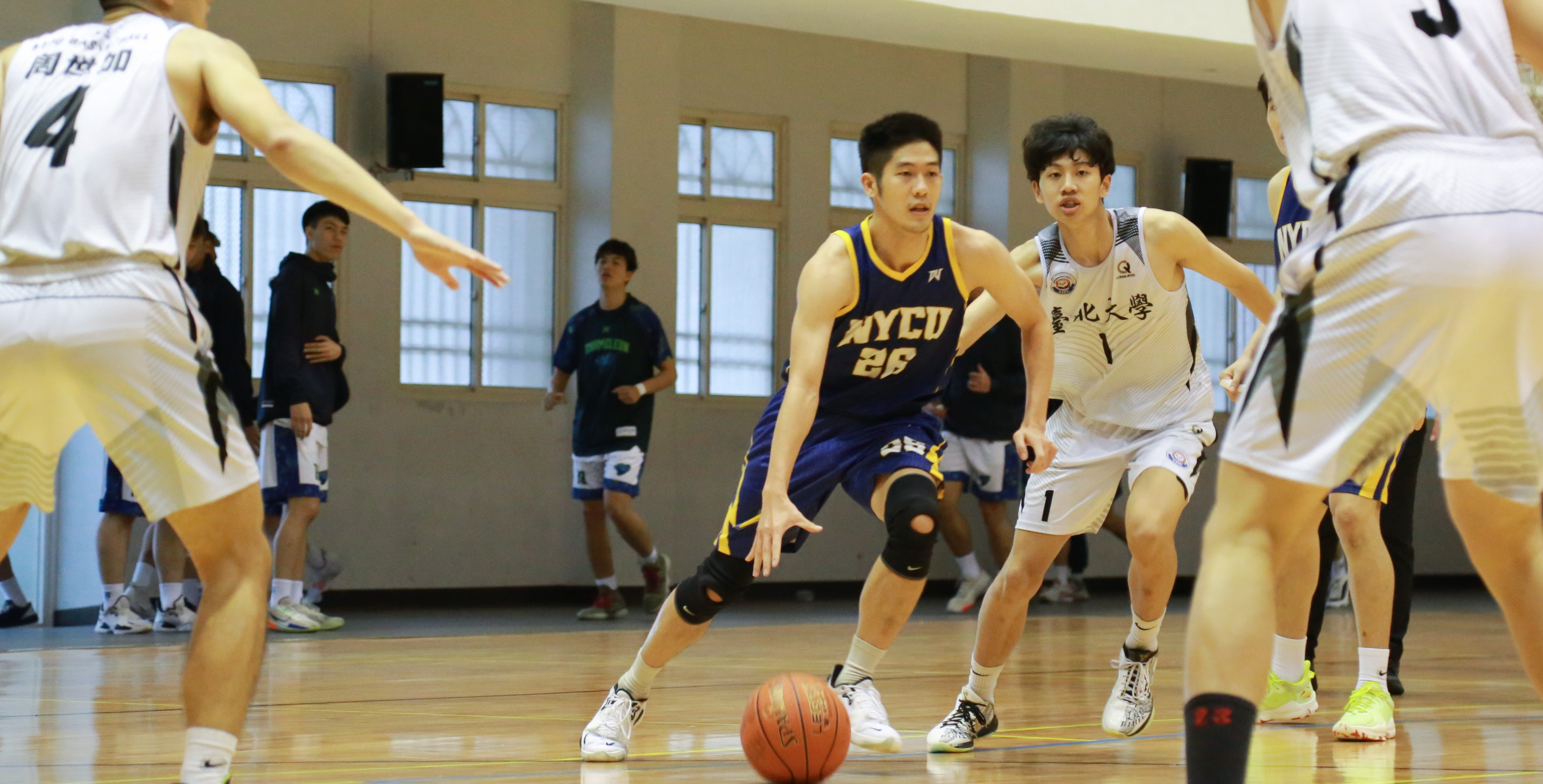 陽明交大郭浩宇兼顧籃球學業，享受學生籃球最後一年。攝/陳曼瑄