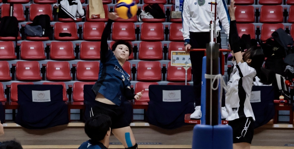 彭毓芸展現多元進攻手段，帶領球隊拿下勝利。攝/林秀炘
