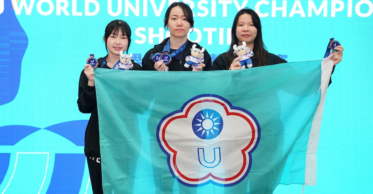 25公尺手槍中華隊女子團體銅牌。攝/大專體總