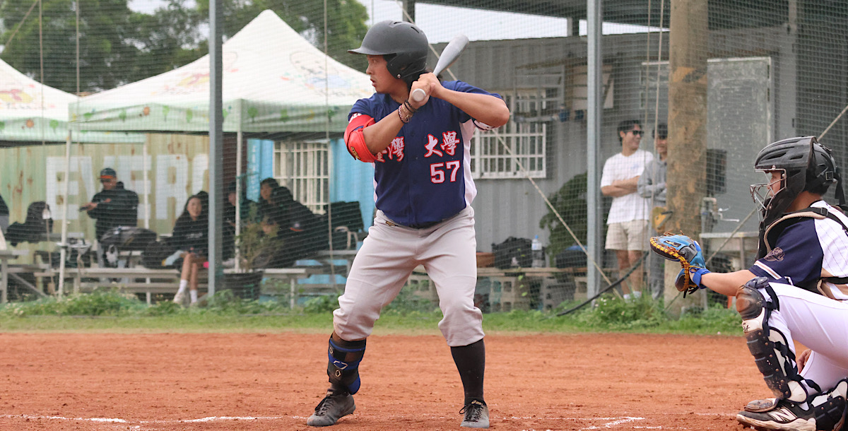 臺大宋柏言本場三安猛打賞。攝/陳姸澄