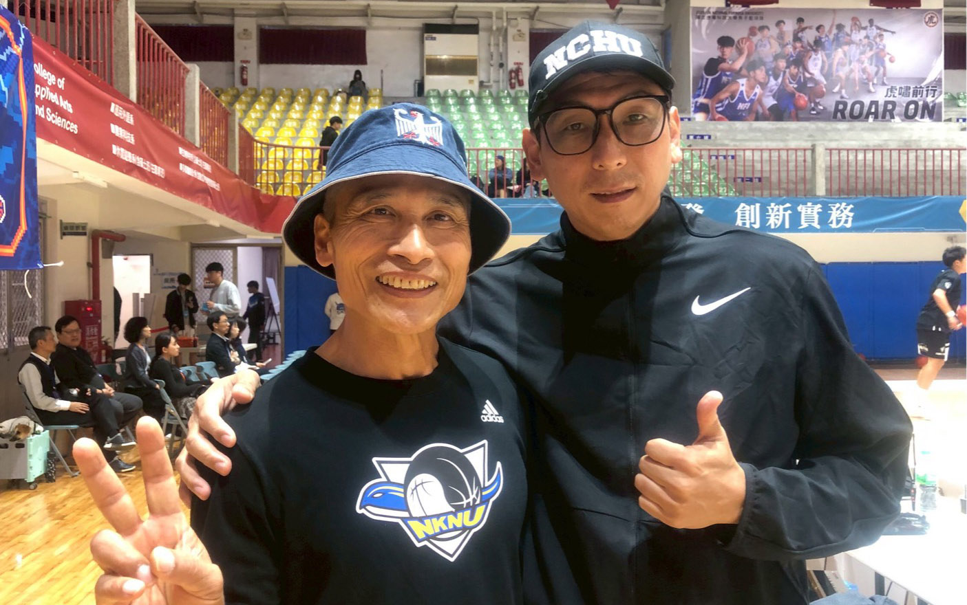 高師徐耀輝、中興賈凡永遠的「師徒緣」。攝/大專體總