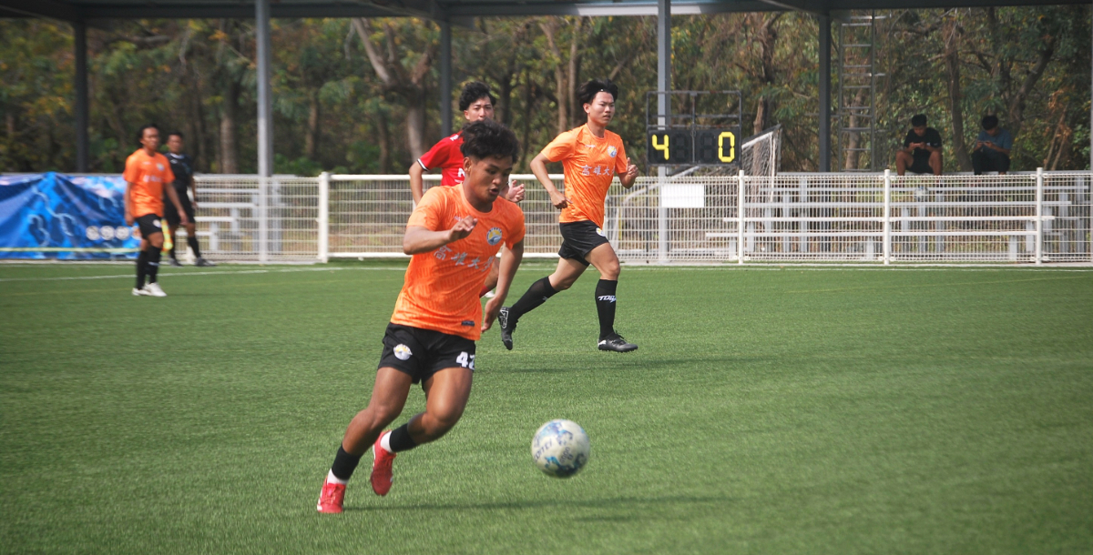 高大柯浩雲今日上演帽子戲法。攝/吳妤宸