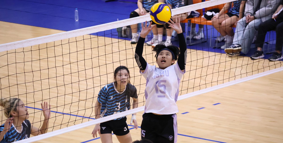 國防醫舉球員林巧竺，攻守兼具如同球隊心臟。攝/陳奕軒