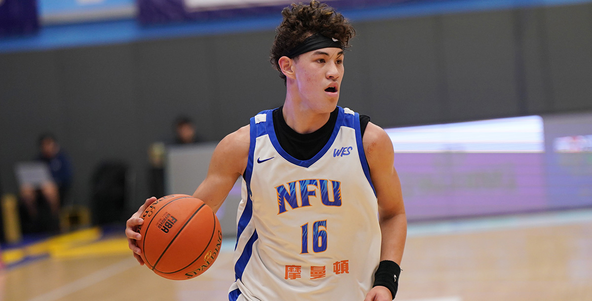 虎尾科大查傑攻下全場最高21分，並抓下9籃板。攝/大專體總