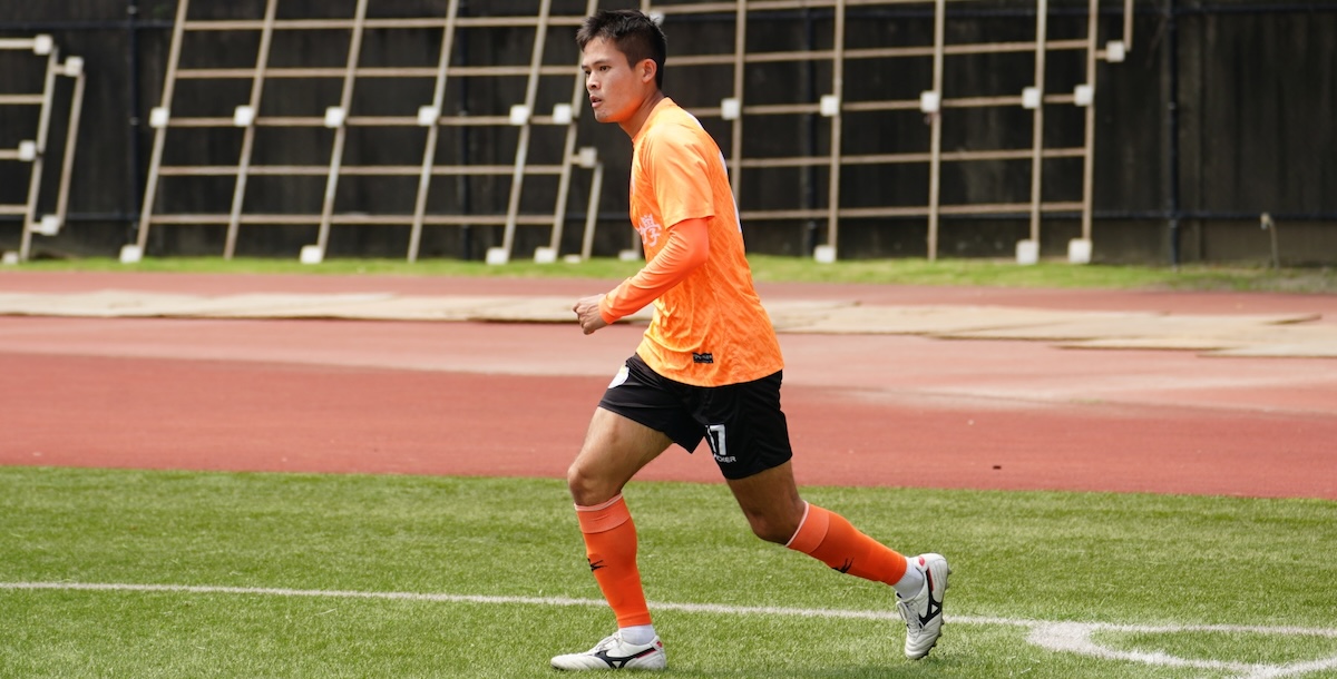 高大吳宏晉延長賽88分鐘進球，鎖定冠軍。攝/大專體總