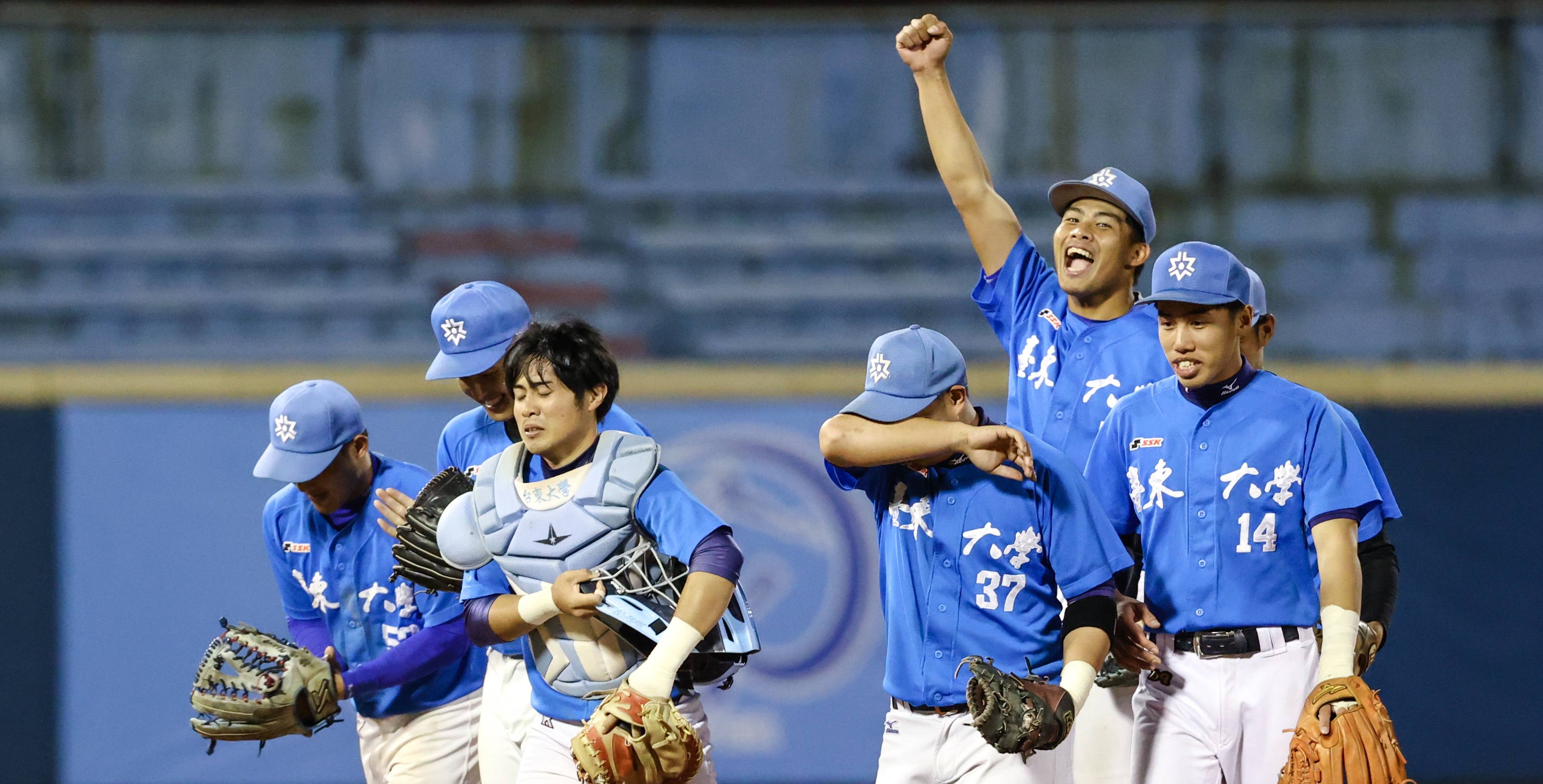 臺東大學在複賽搶下重要的第4勝。攝/大專體總