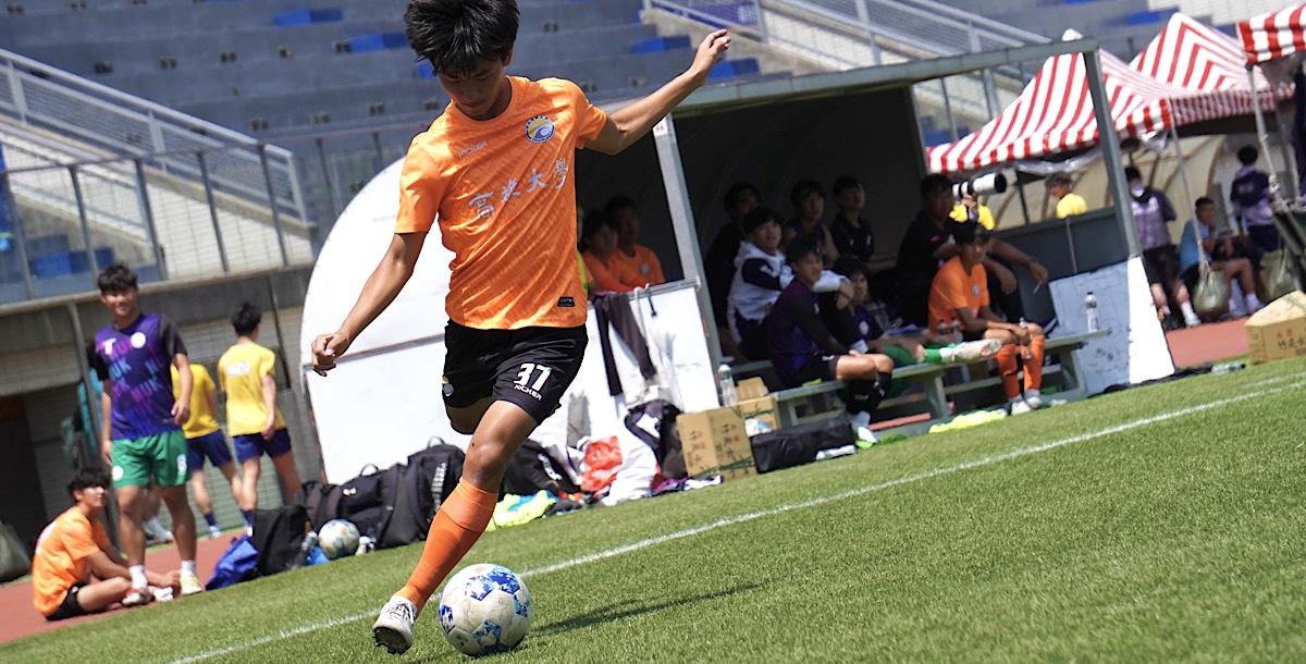 高大廖強陞今為球隊貢獻關鍵一腳。攝/孫千筑