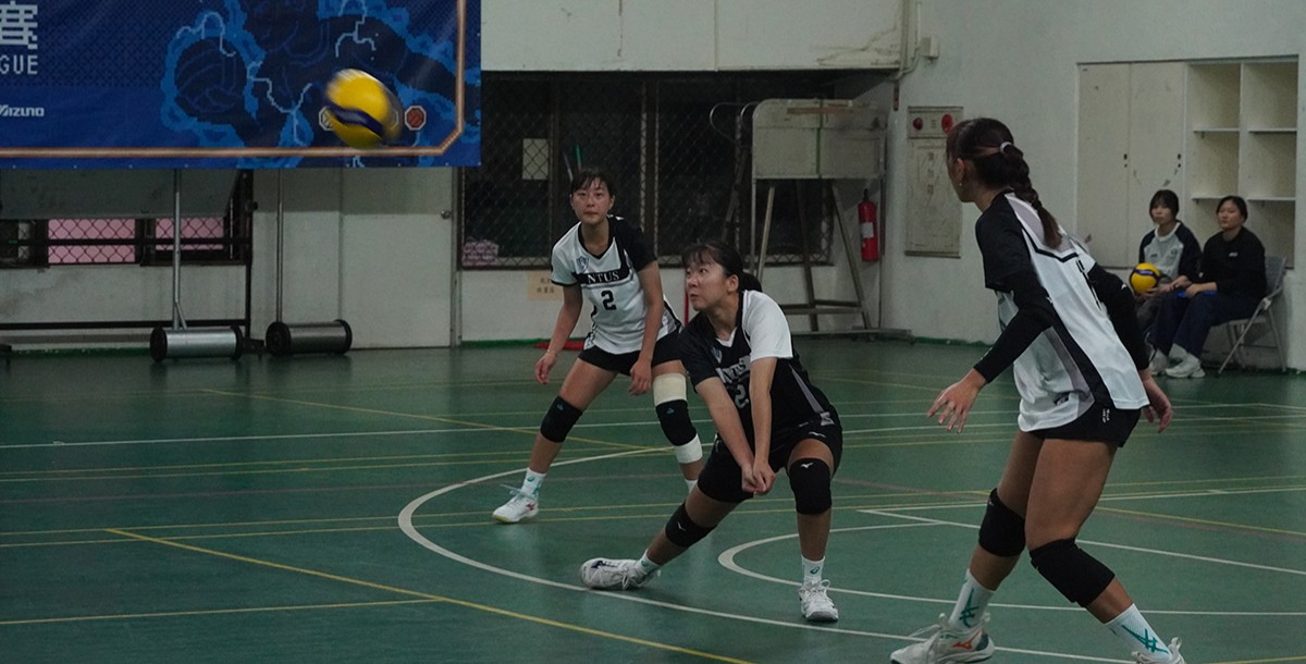 臺體大對戰中興直落三拿下勝利。 攝/李沛妮