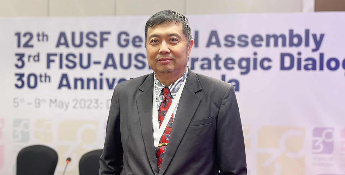大專體總副會長曾慶裕 連任亞洲大學運動總會副會長。攝/大專體總
