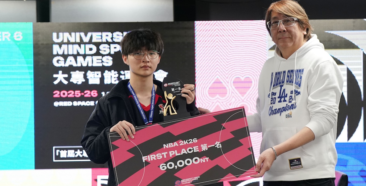樹德科大黃志揚首度挑戰2K項目便一舉封王。攝/大專體總