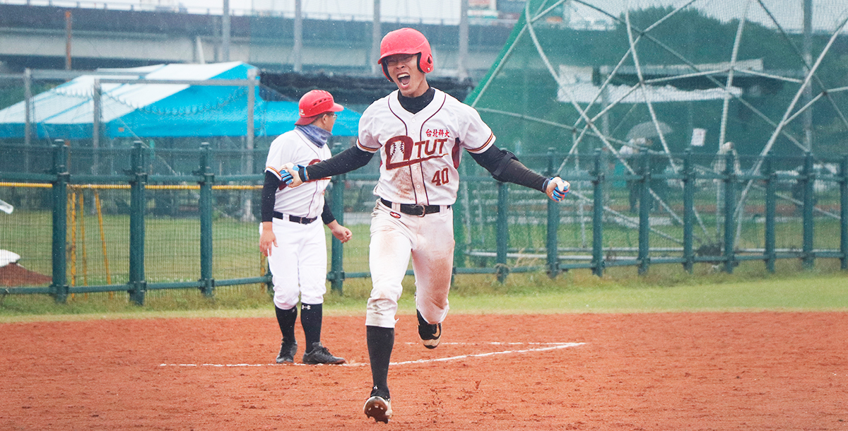 北科徐華鍵敲出關鍵兩分砲，幫助球隊奪下二連勝。攝/黃子晏