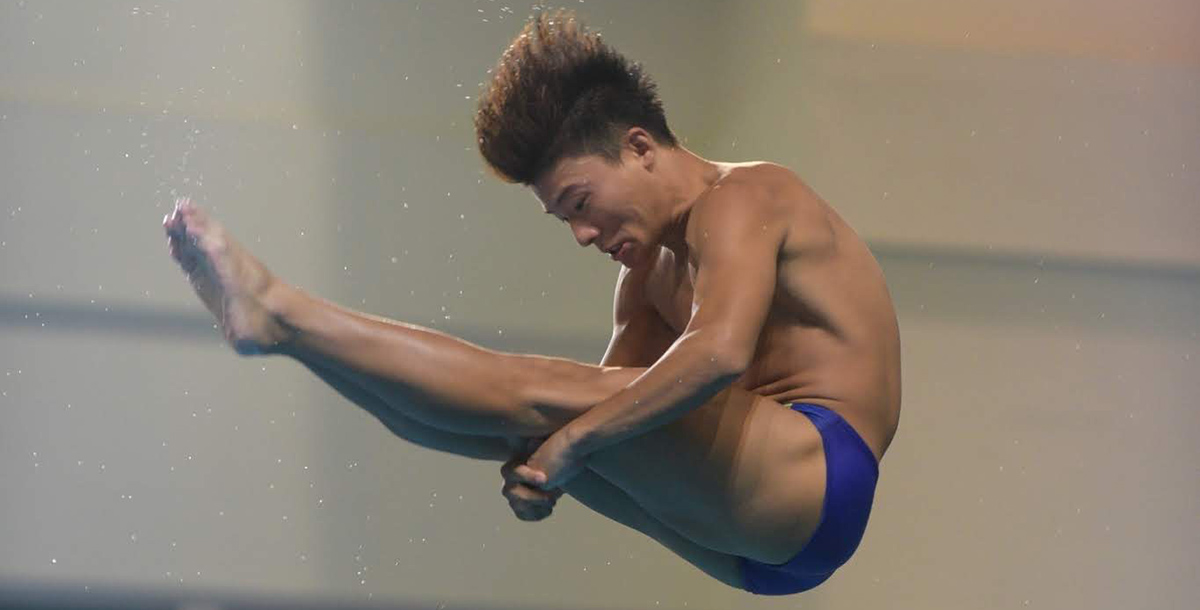 從體操轉戰跳水的林昀蒂意外獲得亮眼的成績，也讓他重新回歸選手生活。圖/林昀蒂提供