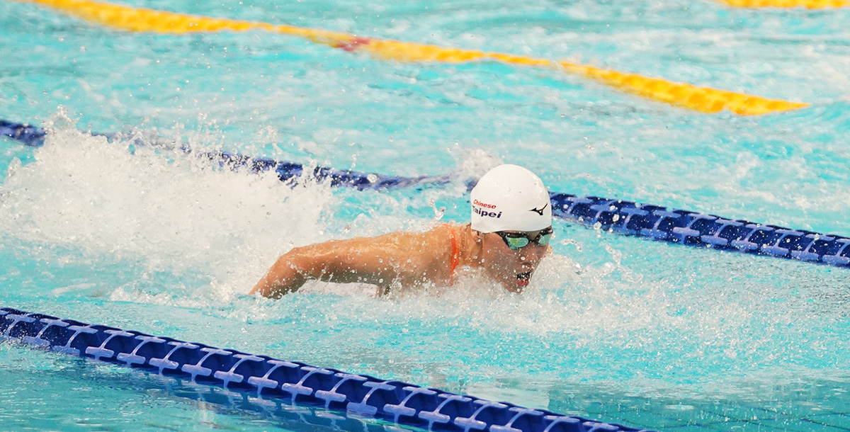 黃渼茜為中華隊首位女子個人項目進入決賽之選手。攝/大專體總