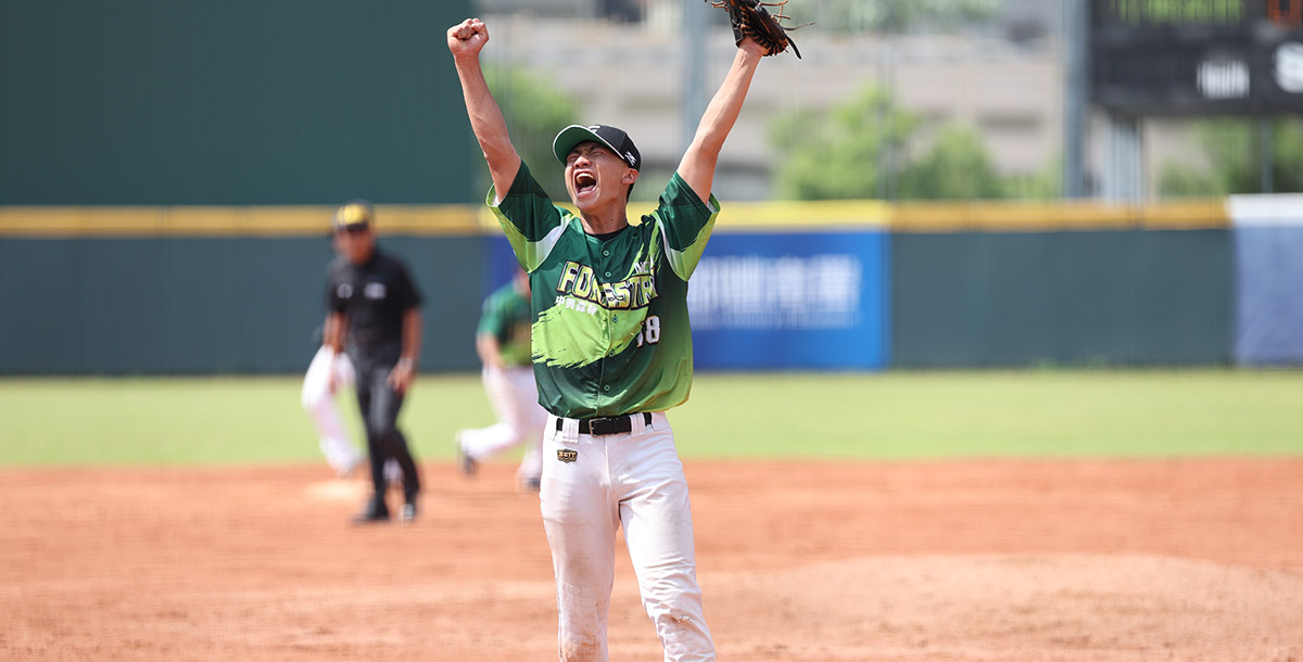 賴彥宗成功關門守住勝利並奪大會MVP。攝/大專體總