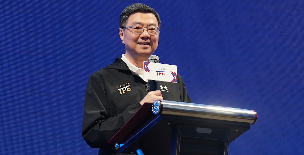 行政院卓榮泰院長勉勵選手，繼續挑戰各項重要國際賽事。（攝/大專體總）