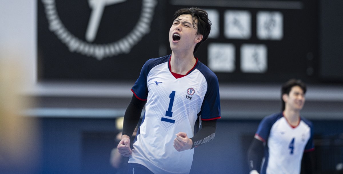隊長張祐晨帶領男排相隔一屆重返八強。圖由FISU提供