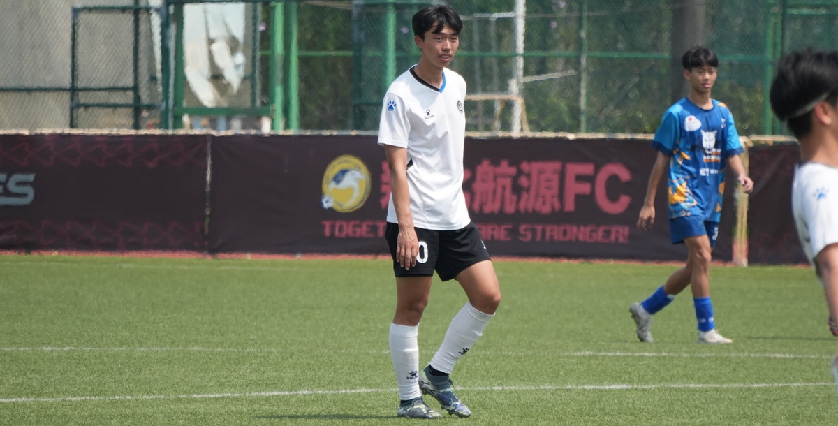 海大王凱璋上半場進球助隊先馳得點。攝/游之睿