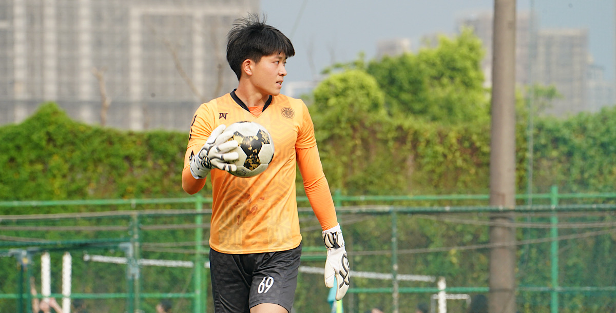 清華門將陳聖翰榮獲本屆賽事金手套獎。攝/SSU特派員 孫千筑