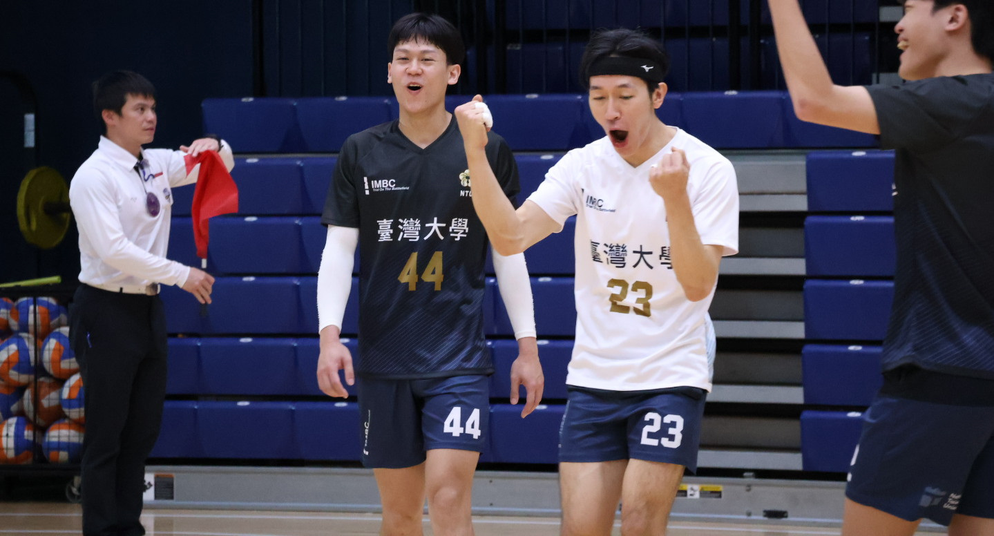 臺大本場比賽多點開花，自由球員郭明哲(23)功不可沒。攝/張妘萁