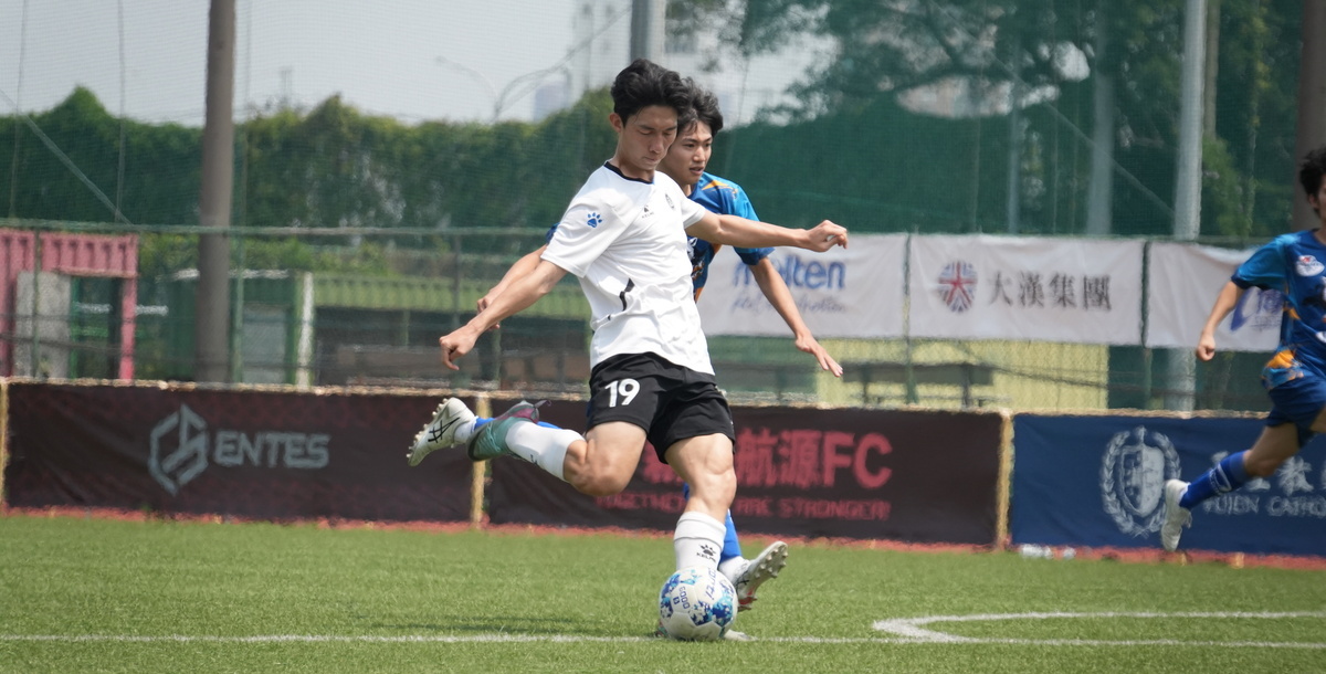 海大沈羿鋒下半場進球帶起攻勢。攝/游之睿