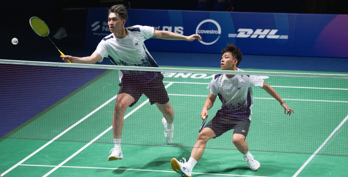 第三點男雙陳子睿/林煜傑三局大戰勝出,助隊續命成功、最終逆轉勝。攝/大專體總