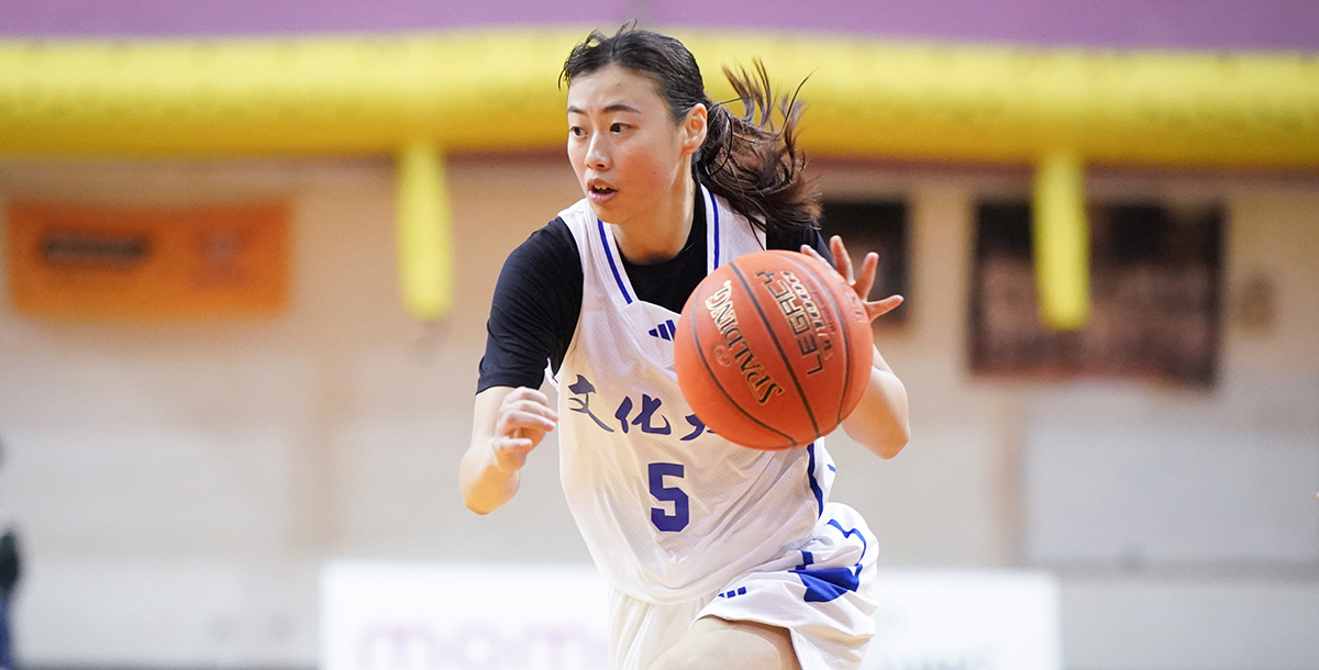 文化大學楊幸恩單場送出14次助攻。攝/大專體總 (另開新視窗)