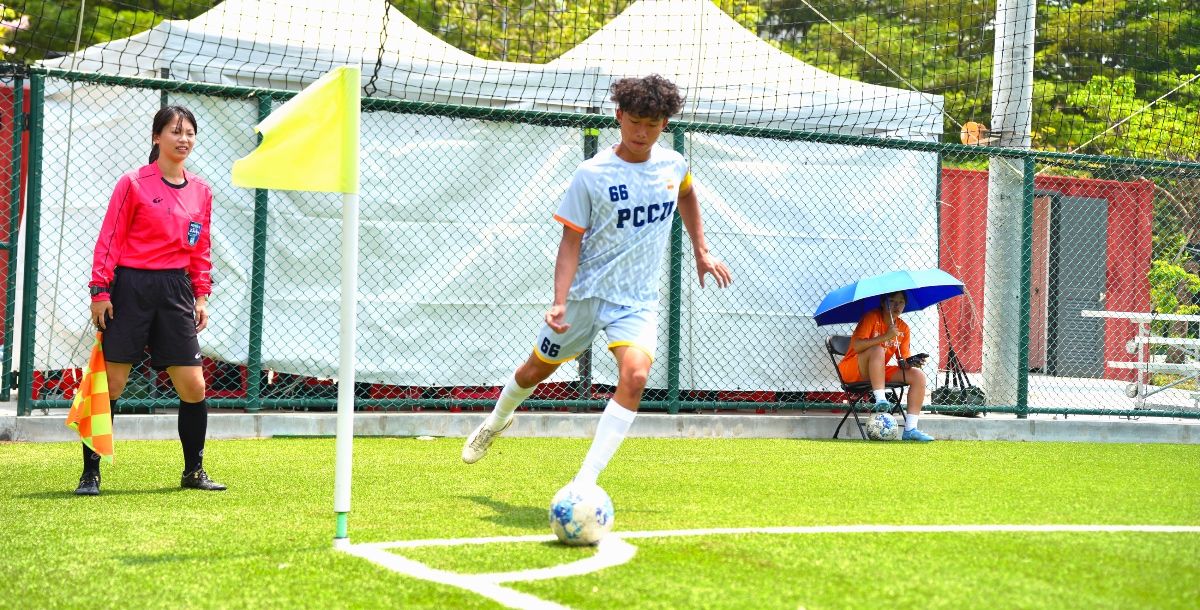 文化隊長李宗峰精準傳導，帶隊取勝。攝／施浚璿